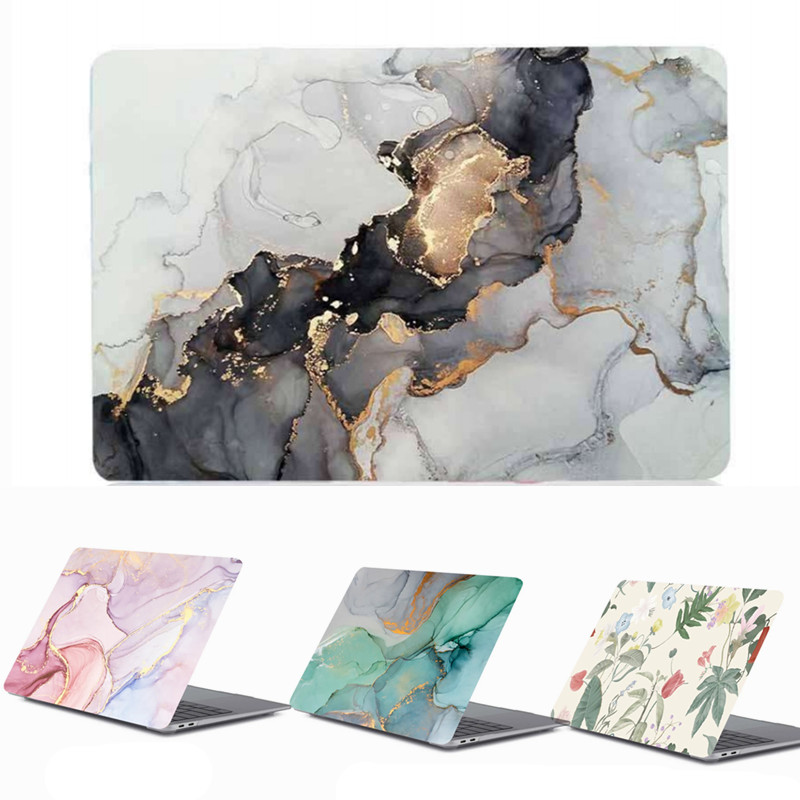 Laptop Accessories Sleeve - Чехол для ноутбука с мраморными цветами
