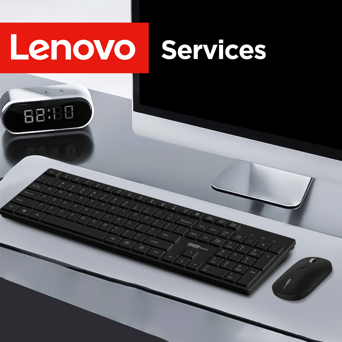 Laptop Accessories Combo - Беспроводной комплект клавиатура+мышь Lenovo KN220 Silent