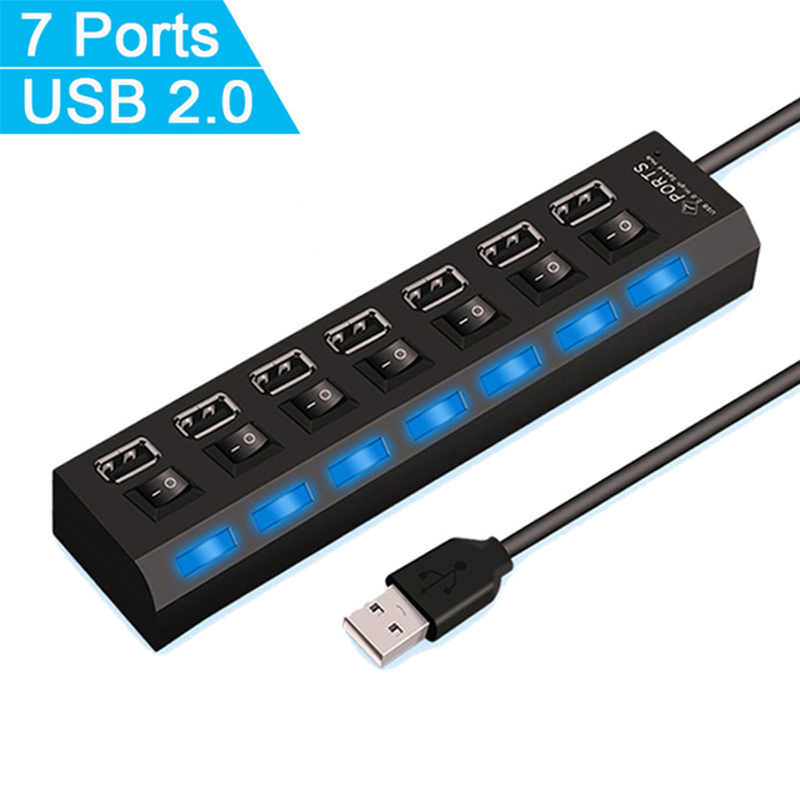 7-портовый USB 2.0-хаб-разветв – обзор и цена Laptop Accessories And Parts